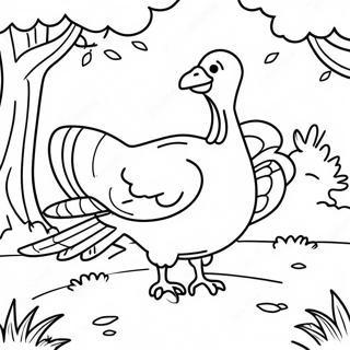 Turkey Hunting Coloring Pages