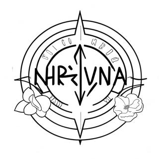 Nirvana Band Logo Coloring Page 43293-34570