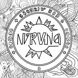 Nirvana Band Logo Coloring Page 43293-34572