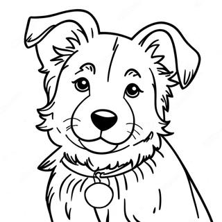 Border Collie Puppy Coloring Page 43343-34607