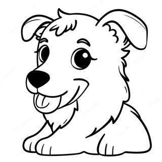 Border Collie Puppy Coloring Page 43343-34608