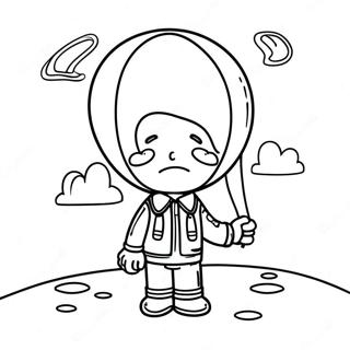 Balloon Boy Coloring Page 43373-34627