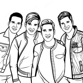 Big Time Rush Band Members Coloring Page 43394-34650