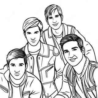 Big Time Rush Band Members Coloring Page 43394-34651