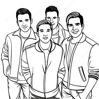 Big Time Rush Band Members Coloring Page 43394-34652