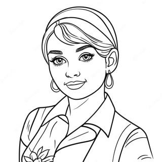 Audrey Descendants Coloring Page 43423-34675