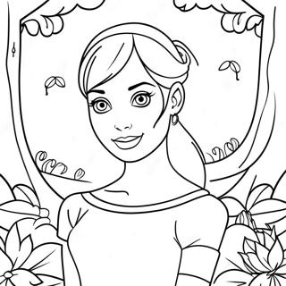 Audrey Descendants In Enchanted Forest Coloring Page 43424-34671