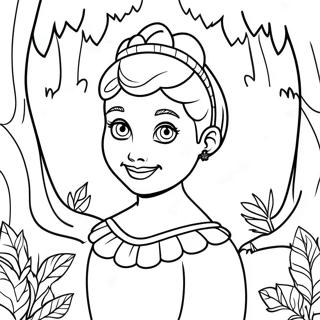 Audrey Descendants In Enchanted Forest Coloring Page 43424-34672