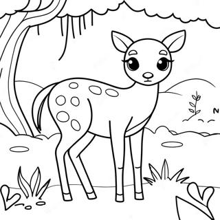 Fawn Coloring Page 43433-34677