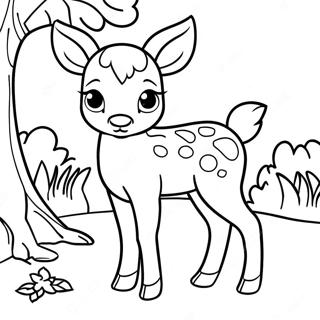 Fawn Coloring Page 43433-34678