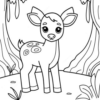 Fawn Coloring Page 43433-34679