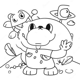 Badanamu Characters In A Fun Adventure Coloring Page 43464-34705