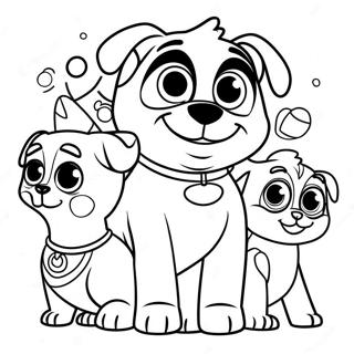 Puppy Dog Pals Coloring Page 4346-3587