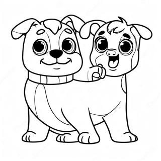 Adventurous Puppy Dog Pals Coloring Page 4347-3599