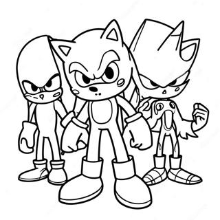 Sonic Prime Characters Coloring Page 43484-34724