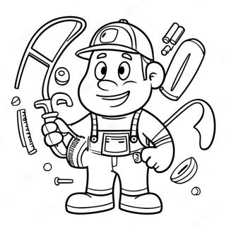 Handyman Hal Coloring Page 43493-34726