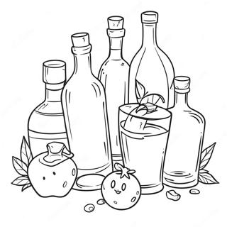 Alcohol Themed Coloring Page 43503-34735