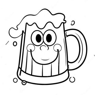 Funny Beer Mug Coloring Page 43504-34737