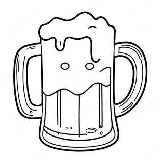 Funny Beer Mug Coloring Page 43504-34739