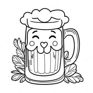 Funny Beer Mug Coloring Page 43504-34740