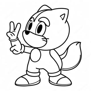 Big The Cat Sonic Coloring Page 43523-34754