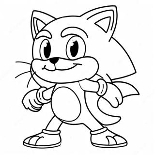 Big The Cat Sonic Coloring Page 43523-34755