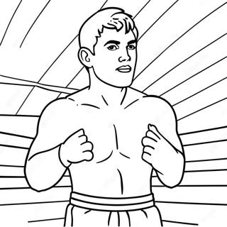 Jake Paul In A Boxing Ring Coloring Page 43534-34764