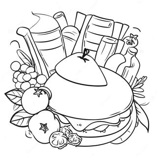 Italian Food Coloring Page 43543-34771