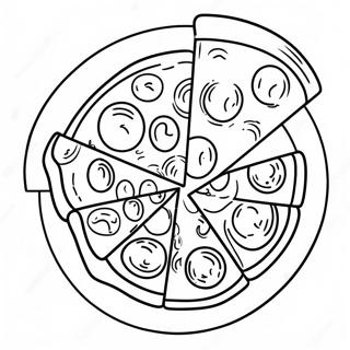 Delicious Pizza Slice Coloring Page 43544-34766