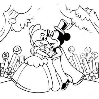 Disney Couples Coloring Pages