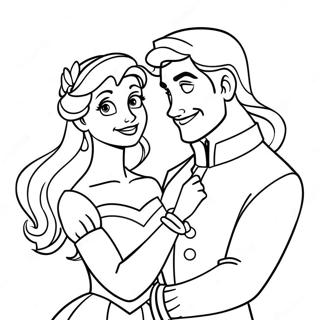 Charming Disney Princess And Prince Coloring Page 43564-34785