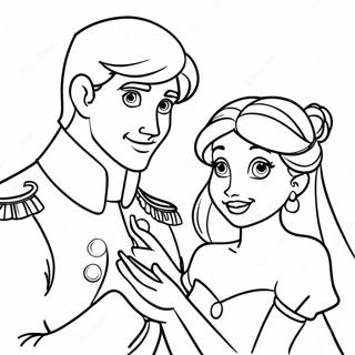 Charming Disney Princess And Prince Coloring Page 43564-34787