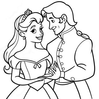 Charming Disney Princess And Prince Coloring Page 43564-34788