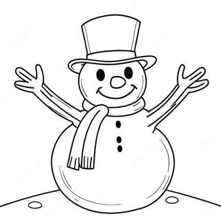 Frosty The Snowman Coloring Page 43573-34789