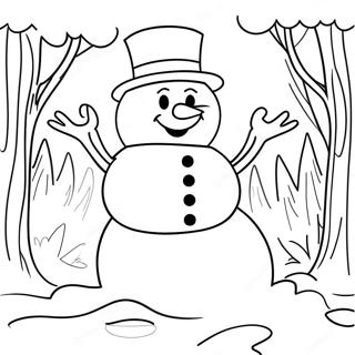 Frosty The Snowman Coloring Page 43573-34792