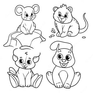 Fun Animal Coloring Pages 43604-34819