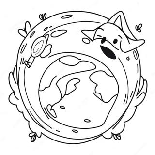 Cute Earth Day Coloring Page 43613-34821