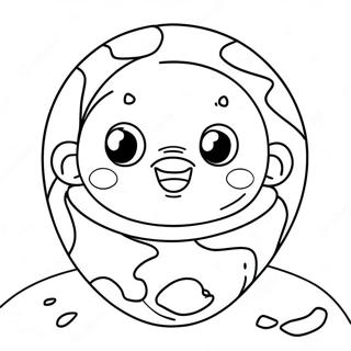 Cute Earth Day Coloring Page 43613-34822