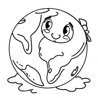 Cute Earth Day Coloring Page 43613-34823