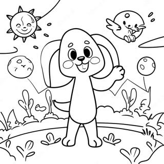 Adorable Animals Celebrating Earth Day Coloring Page 43614-34834