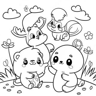 Adorable Animals Celebrating Earth Day Coloring Page 43614-34835