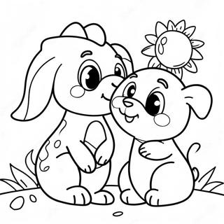 Adorable Animals Celebrating Earth Day Coloring Page 43614-34836