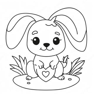 Dog Valentine Coloring Page 43623-34826