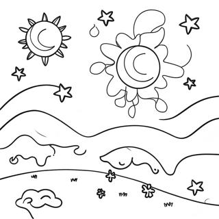 Night Sky Coloring Page 43633-34838