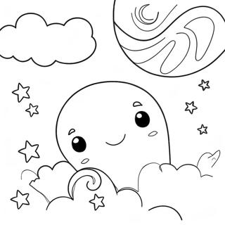 Night Sky Coloring Page 43633-34840