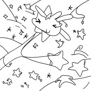 Twinkling Stars Night Sky Coloring Page 43634-34843