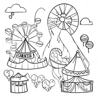 Carnival Coloring Pages