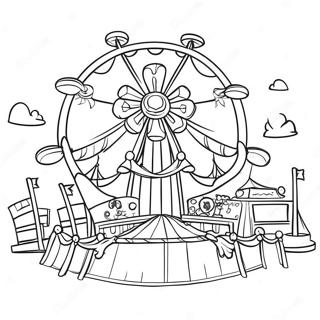 Carnival Funfair Coloring Page 43663-34876