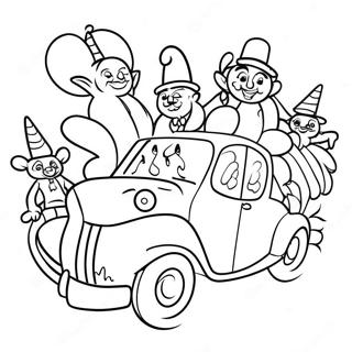 Colorful Carnival Parade Coloring Page 43664-34862