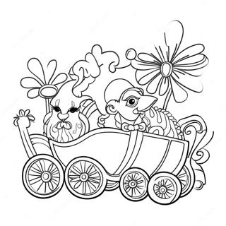 Colorful Carnival Parade Coloring Page 43664-34864